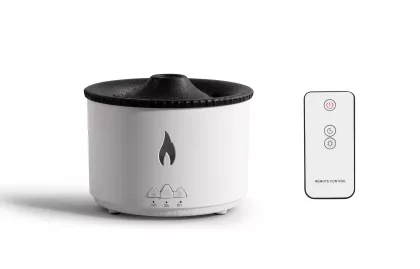 Увлажнитель воздуха "Smart Volcano"с пультом ДУ,  функцией ароматерапии и интерьерной подсветкой , белый с черным, фото 6