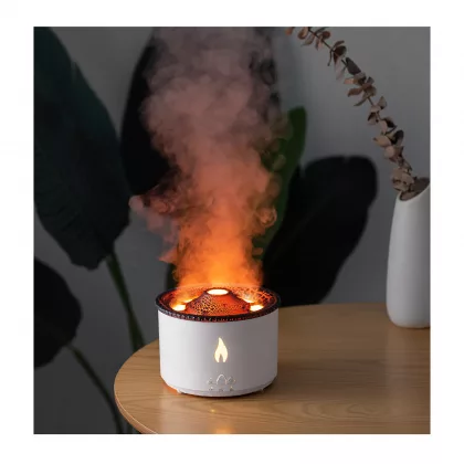 Увлажнитель воздуха "Smart Volcano"с пультом ДУ,  функцией ароматерапии и интерьерной подсветкой , белый с черным, фото 7