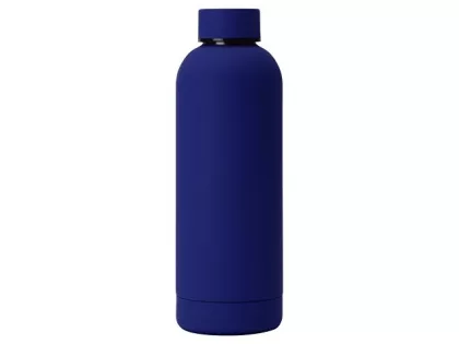 Вакуумная термобутылка "Cask" Waterline, soft touch, 500 мл, синий, фото 4
