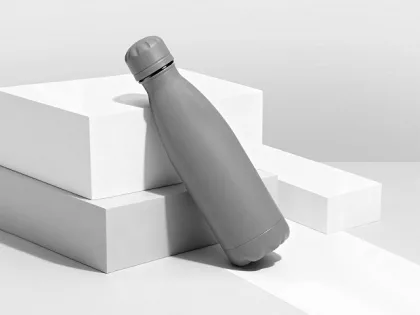Вакуумная термобутылка "Vacuum bottle C1", soft touch, 500 мл, серый