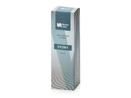 Вакуумный термос "Story" c покрытием powder, темно-синий (P), фото 9