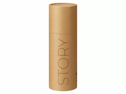 Вакуумный термос "Story" c покрытием powder, тубус, красный, фото 11