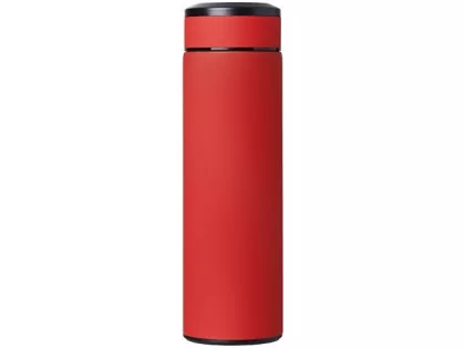 Вакуумный термос "Vacuum Flask C1", soft touch, 420мл, красный, фото 4