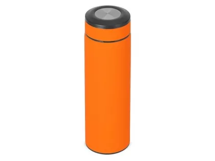 Вакуумный термос "Vacuum Flask C1", soft touch, 420мл, оранжевый