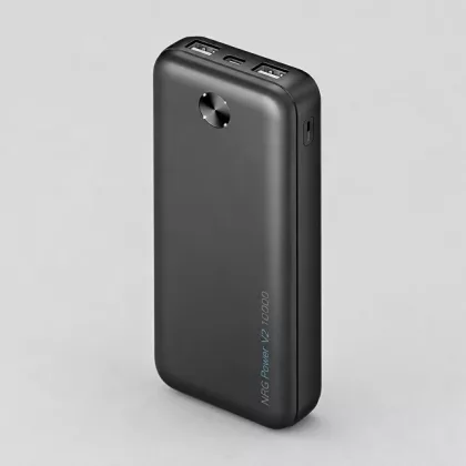 Внешний АКБ NRG Power V2 10000 мА-ч, 2A, 2xUSB, черный, Deppa, фото 1