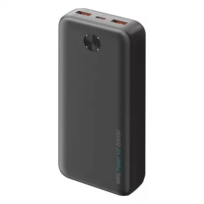 Внешний АКБ NRG Power V2 20000 мА-ч, 2A, 2xUSB, черный, Deppa, фото 2