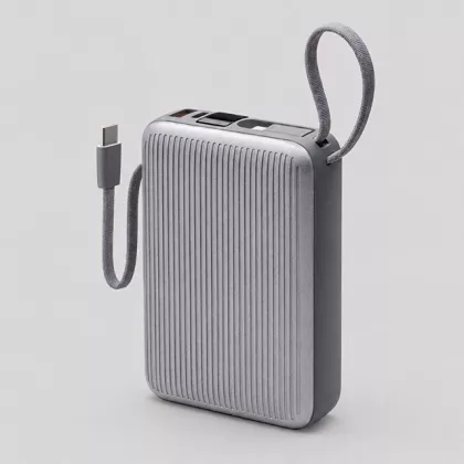 Внешний АКБ NRG Turbo Cable 20000 mAh, 22,5Вт, графит, Deppa, фото 1