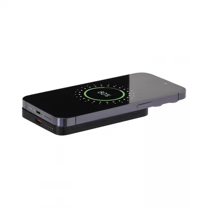 Внешний аккумулятор Артекс PD (Artex PD) 5000mAh с функцией беспроводной зарядки 15W, черный, фото 8