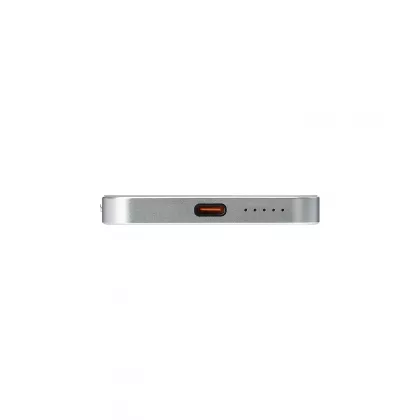 Внешний аккумулятор Артекс PD (Artex PD) 5000mAh с функцией беспроводной зарядки 15W, серебряный, фото 5
