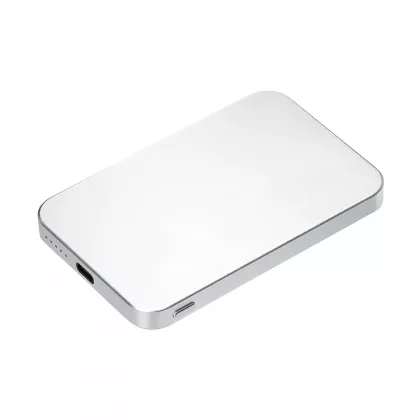 Внешний аккумулятор Артекс PD (Artex PD) 5000mAh с функцией беспроводной зарядки 15W, серебряный, фото 2