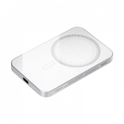Внешний аккумулятор Артекс PD (Artex PD) 5000mAh с функцией беспроводной зарядки 15W, серебряный, фото 1