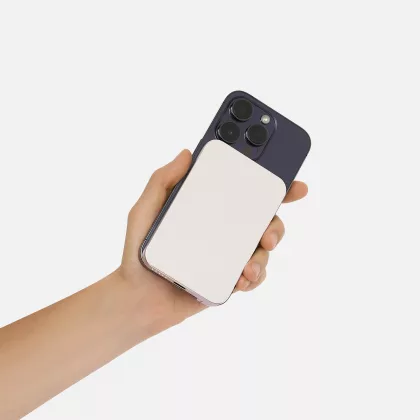 Внешний аккумулятор Артекс PD (Artex PD) 5000mAh с функцией беспроводной зарядки 15W, титановый, фото 9