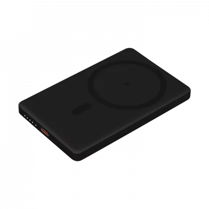 Внешний аккумулятор Атлантис (Atlantis) PD 5000mAh с функцией беспроводной зарядки 15W, черный