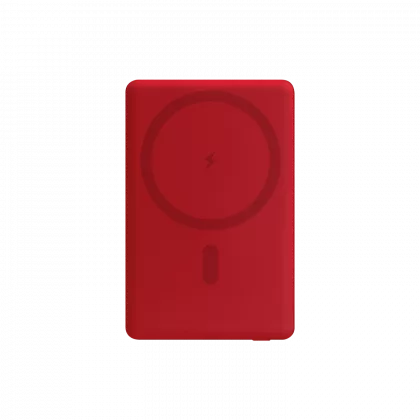 Внешний аккумулятор Атлантис (Atlantis) PD 5000mAh с функцией беспроводной зарядки 15W, красный, фото 6