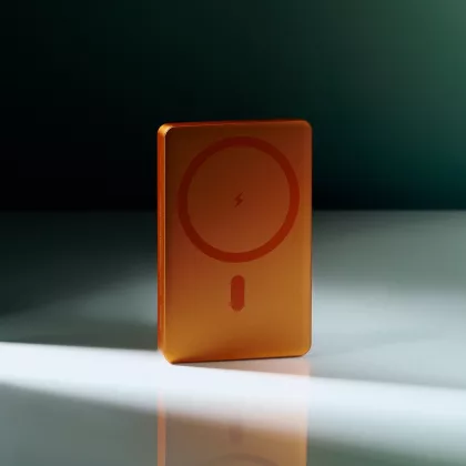 Внешний аккумулятор Атлантис (Atlantis) PD 5000mAh с функцией беспроводной зарядки 15W, оранжевый, фото 9