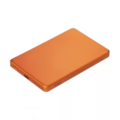 Внешний аккумулятор Атлантис (Atlantis) PD 5000mAh с функцией беспроводной зарядки 15W, оранжевый, фото 2