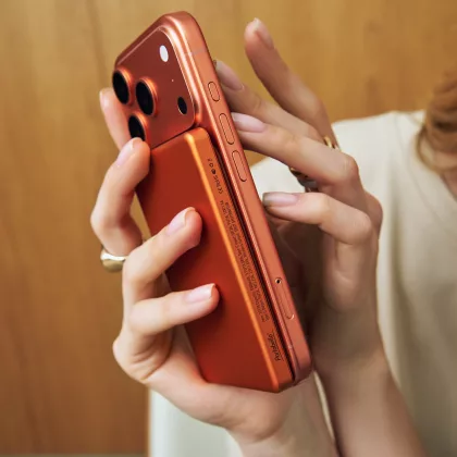 Внешний аккумулятор Атлантис (Atlantis) PD 5000mAh с функцией беспроводной зарядки 15W, оранжевый, фото 12