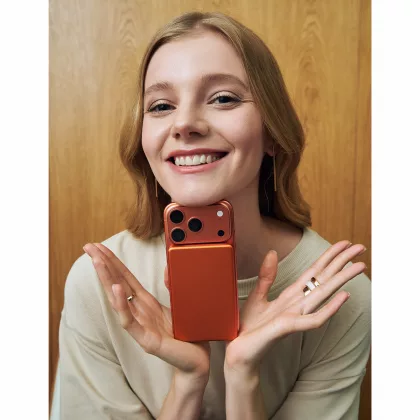 Внешний аккумулятор Атлантис (Atlantis) PD 5000mAh с функцией беспроводной зарядки 15W, оранжевый, фото 11