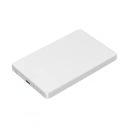 Внешний аккумулятор Атлантис (Atlantis) PD 5000mAh с функцией беспроводной зарядки 15W, серебряный, фото 2