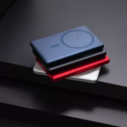 Внешний аккумулятор Атлантис (Atlantis) PD 5000mAh с функцией беспроводной зарядки 15W, синий, фото 10