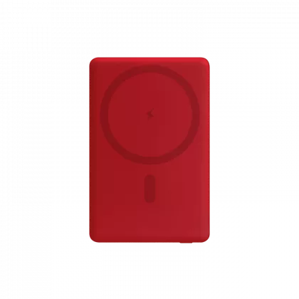 Внешний аккумулятор Атлантис Плюс PD (Atlantis PD Plus) 10000mAh с функцией беспроводной зарядки 15W, красный, фото 3