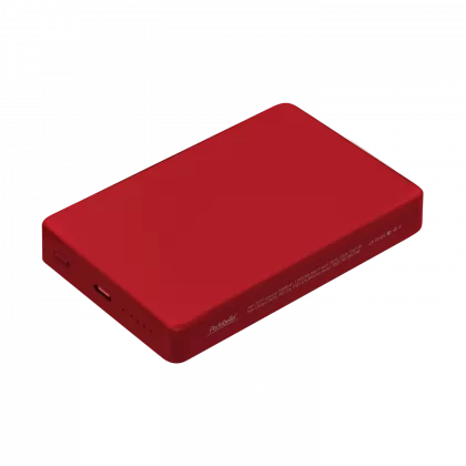 Внешний аккумулятор Атлантис Плюс PD (Atlantis PD Plus) 10000mAh с функцией беспроводной зарядки 15W, красный, фото 2