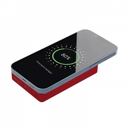 Внешний аккумулятор Атлантис Плюс PD (Atlantis PD Plus) 10000mAh с функцией беспроводной зарядки 15W, красный, фото 8