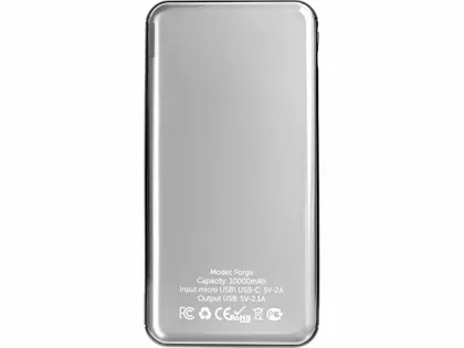 Внешний аккумулятор Forge, Evolt, металл, 10000mah, белый (P), фото 3