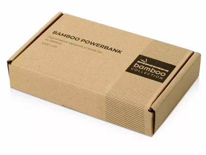 Внешний аккумулятор из бамбука "Bamboo", 5000 mAh, фото 11