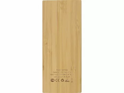 Внешний аккумулятор из бамбука "Bamboo", 5000 mAh, фото 4