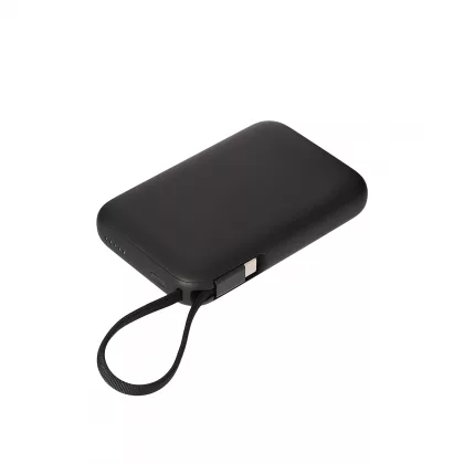 Внешний аккумулятор Комбо (Combo) 4-в-1 10000mAh с функцией беспроводной зарядки 15W, черный, фото 5