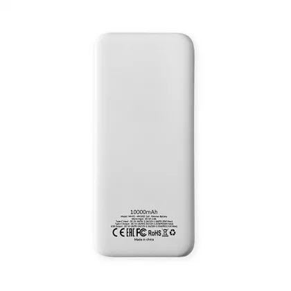 Внешний аккумулятор Kris soft touch, 10000mAh (Белый), фото 3