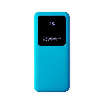 Внешний аккумулятор Kris soft touch, 10000mAh (Голубой), фото 2
