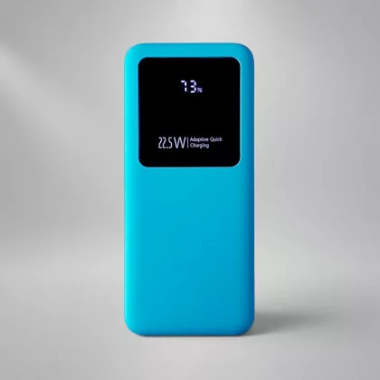 Внешний аккумулятор Kris soft touch, 10000mAh (Голубой)