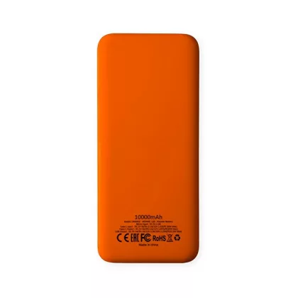 Внешний аккумулятор Kris soft touch, 10000mAh (Оранжевый), фото 3