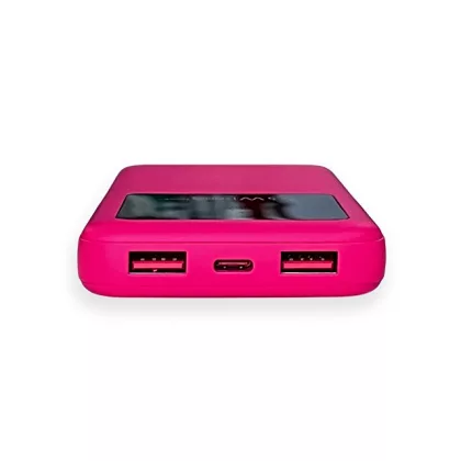 Внешний аккумулятор Kris soft touch, 10000mAh (Розовый), фото 6