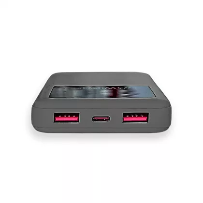 Внешний аккумулятор Kris soft touch, 10000mAh (Серый), фото 6