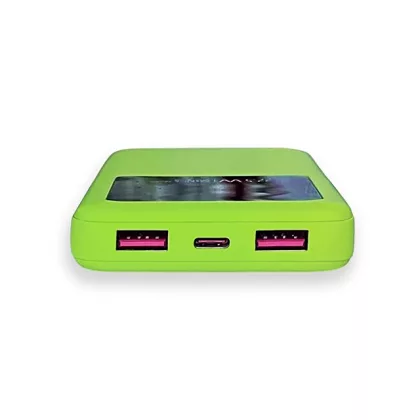 Внешний аккумулятор Kris soft touch, 10000mAh (Светло-зелёный), фото 6