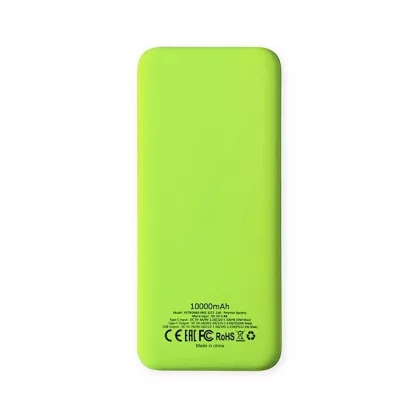 Внешний аккумулятор Kris soft touch, 10000mAh (Светло-зелёный), фото 3