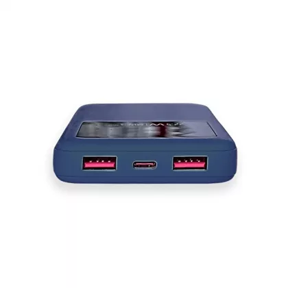 Внешний аккумулятор Kris soft touch, 10000mAh (Тёмно-синий), фото 8