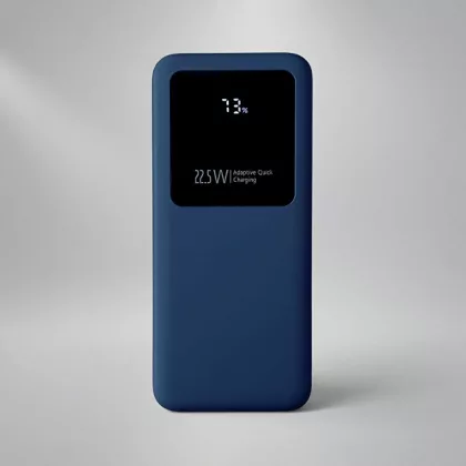 Внешний аккумулятор Kris soft touch, 10000mAh (Тёмно-синий)