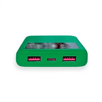 Внешний аккумулятор Kris soft touch, 10000mAh (Зелёный), фото 6