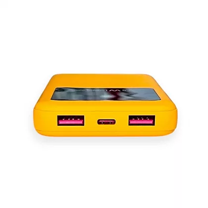 Внешний аккумулятор Kris soft touch, 10000mAh (Жёлтый), фото 6