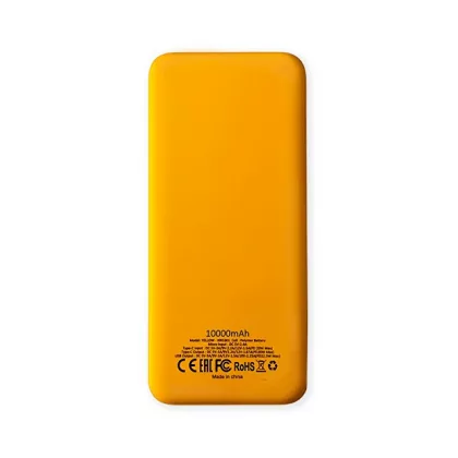 Внешний аккумулятор Kris soft touch, 10000mAh (Жёлтый), фото 3