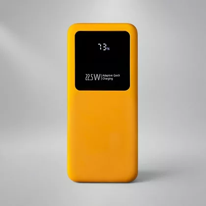 Внешний аккумулятор Kris soft touch, 10000mAh (Жёлтый)