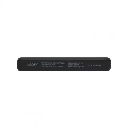 Внешний аккумулятор Ларго PD (Largo PD) 5000mAh с функцией беспроводной зарядки 15W, черный, фото 6