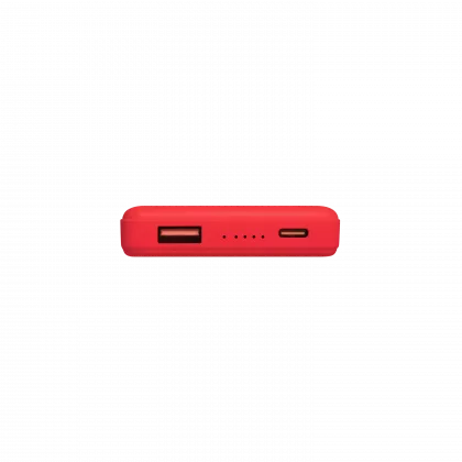 Внешний аккумулятор Ларго PD (Largo PD) 5000mAh с функцией беспроводной зарядки 15W, красный, фото 6
