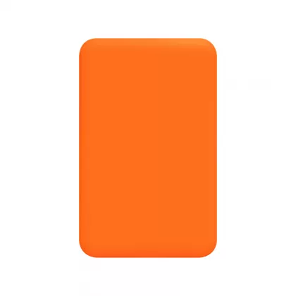 Внешний аккумулятор Ларго PD (Largo PD) 5000mAh с функцией беспроводной зарядки 15W, оранжевый, фото 4
