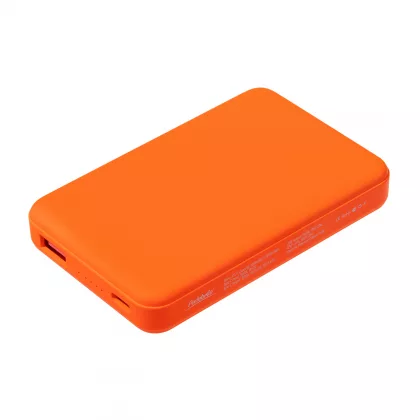 Внешний аккумулятор Ларго PD (Largo PD) 5000mAh с функцией беспроводной зарядки 15W, оранжевый, фото 2