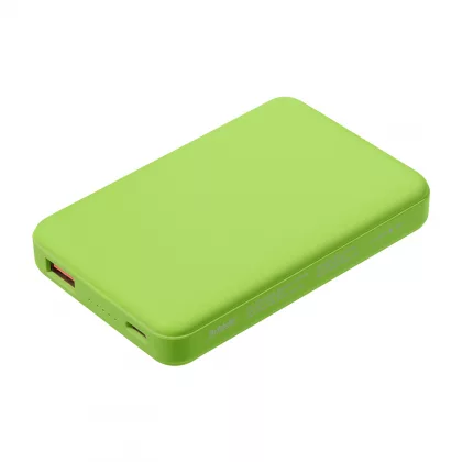 Внешний аккумулятор Ларго PD (Largo PD) 5000mAh с функцией беспроводной зарядки 15W, салатовый, фото 2